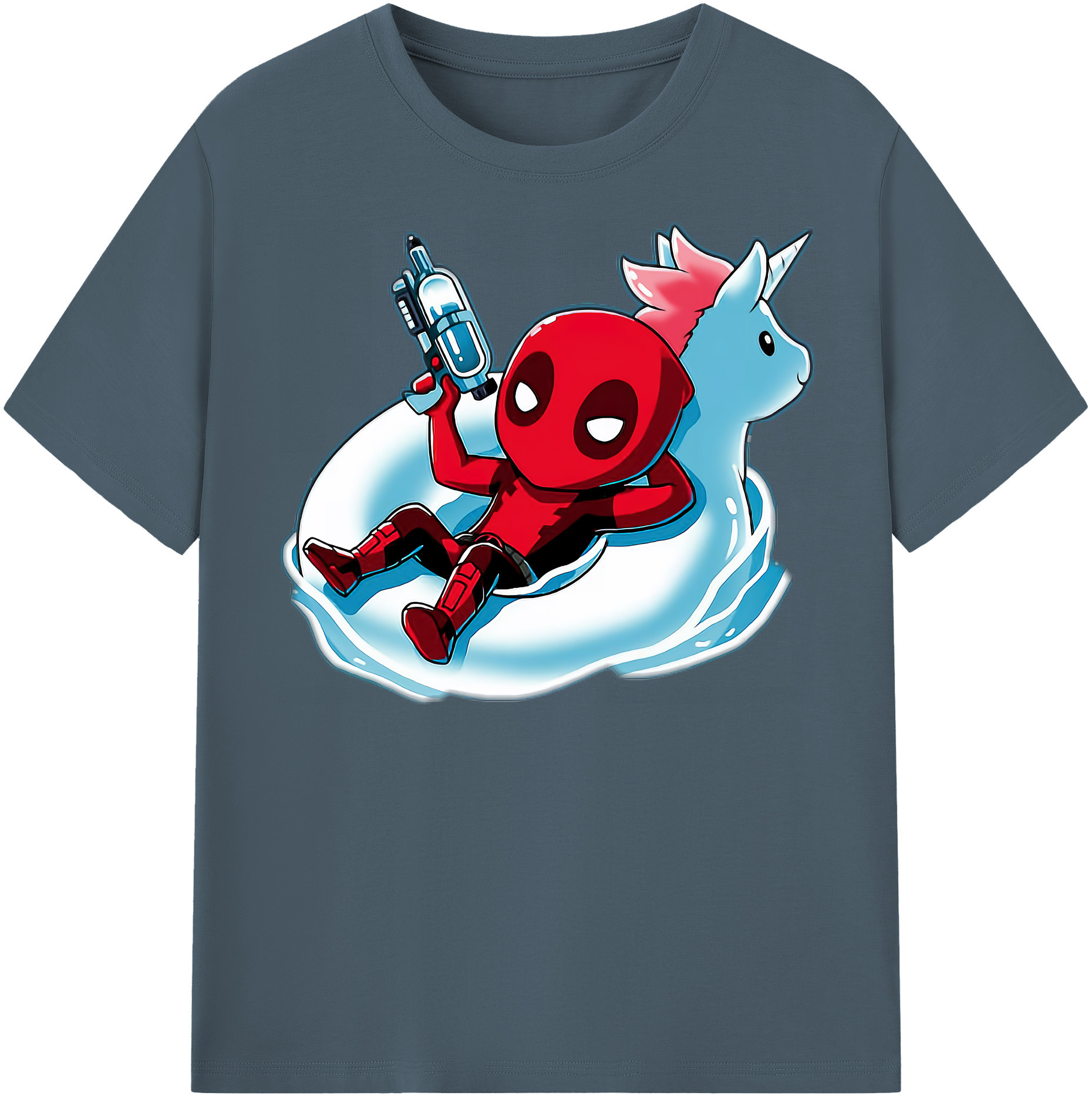 （画像用） Deadpool デッドプール 綿100％半袖Tシャツ（フロントプリント）